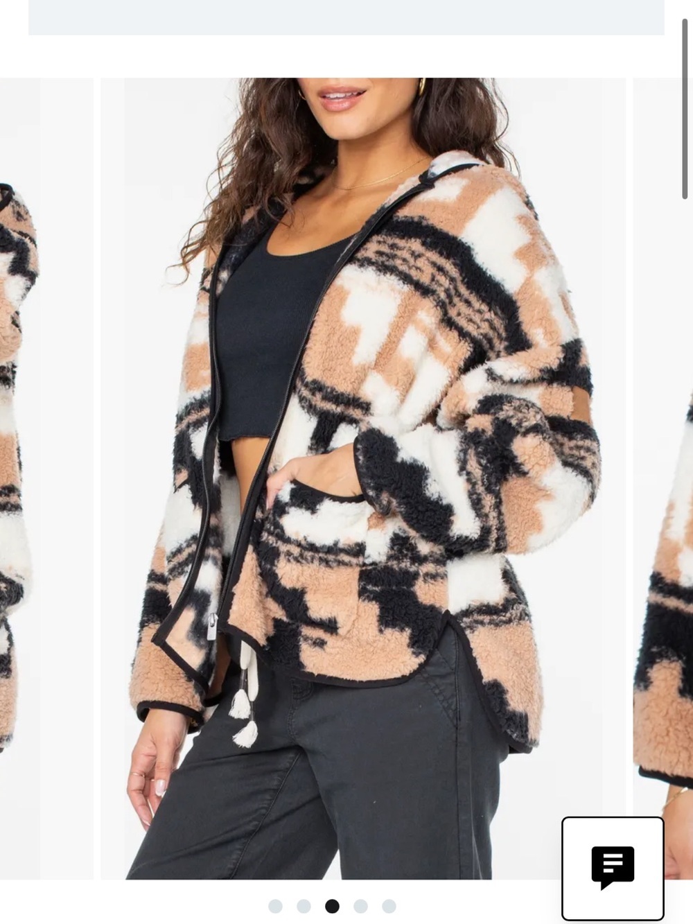 Roxy super soft fleece zip up